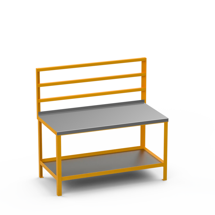 Steel Top Heavy Duty Workbench | Support Bars