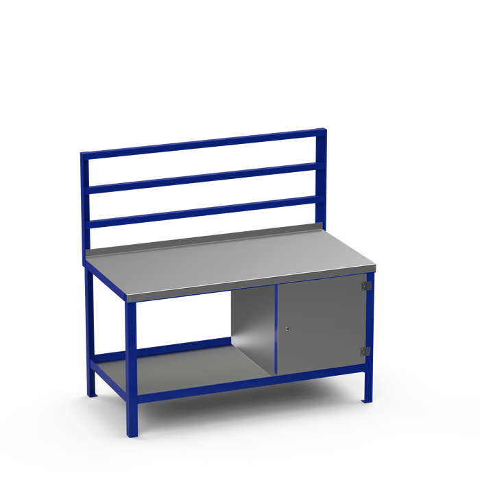 Steel Top Heavy Duty Workbench | Enclosed Cupboard Storage