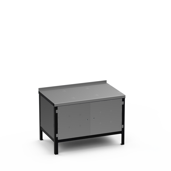 Steel Top Heavy Duty Workbench | Enclosed Cupboard & Enclosed Cupboard Storage