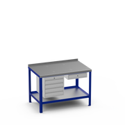 Steel Top Heavy Duty Workbench | 4 Drawer & Single Drawer Storage