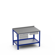 Steel Top Heavy Duty Workbench | 2 Drawer & Single Drawer Storage