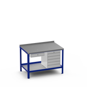 Steel Top Heavy Duty Workbench | Single Drawer & 5 Drawer Storage