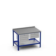 Steel Top Heavy Duty Workbench | 3 Drawer & 2 Drawer Storage