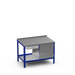 Steel Top Heavy Duty Workbench | Single Drawer & Enclosed Cupboard Storage