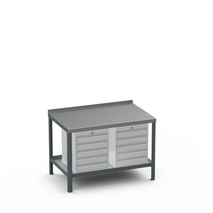 Steel Top Heavy Duty Workbench | 5 Drawer & 5 Drawer Storage