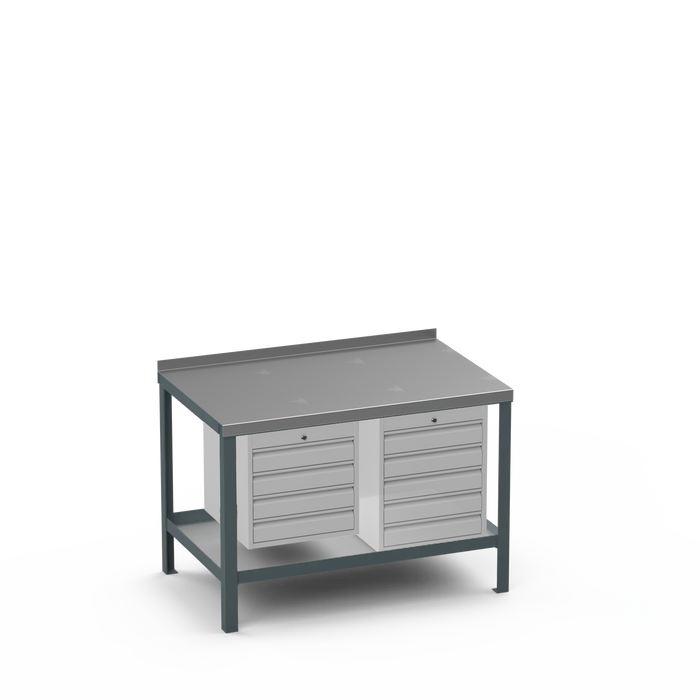 Steel Top Heavy Duty Workbench | 4 Drawer & 5 Drawer Storage