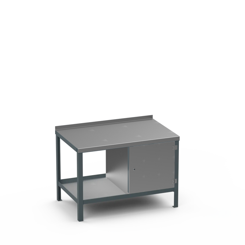 Steel Top Heavy Duty Workbench | Enclosed Cupboard Storage