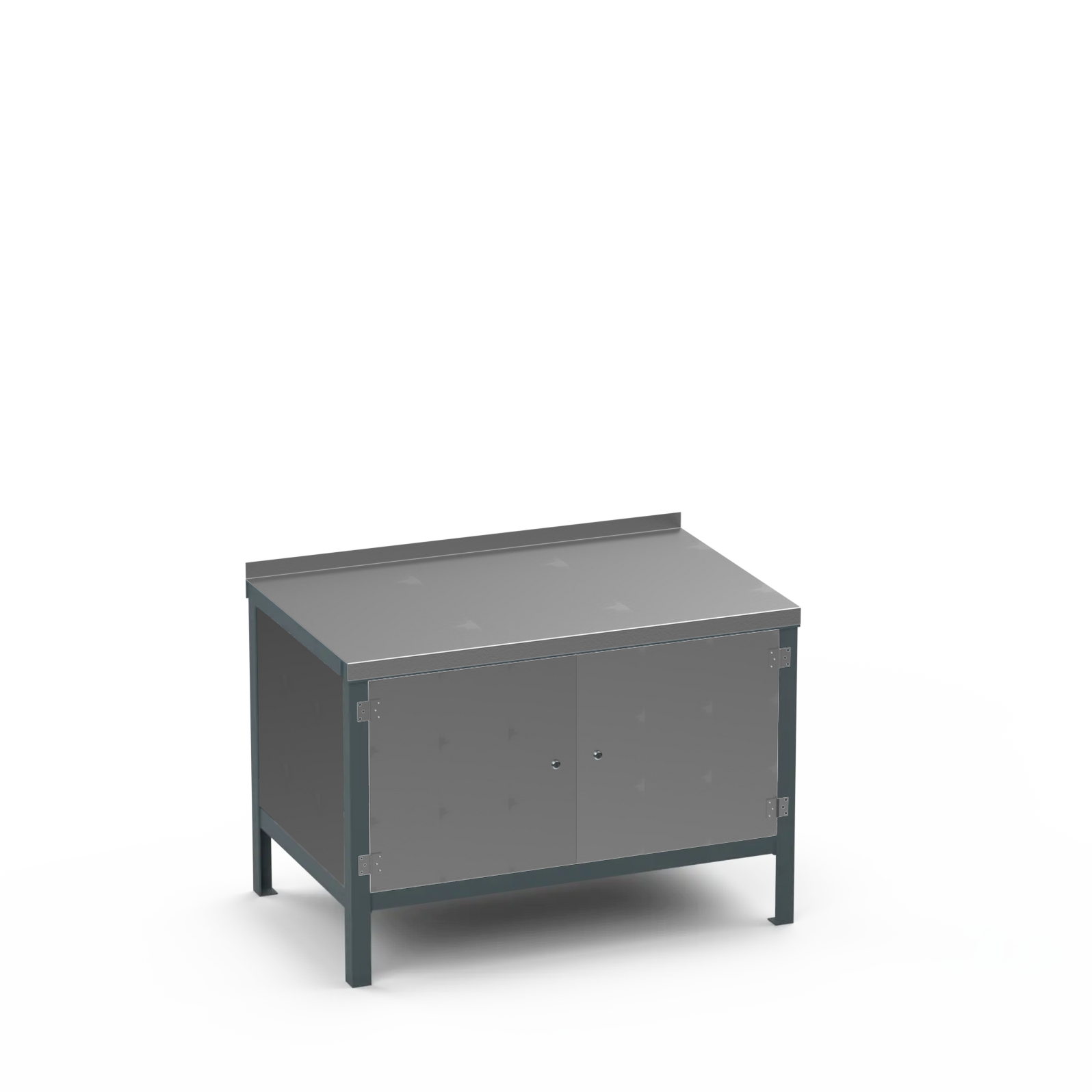 Steel Top Heavy Duty Workbench | Enclosed Cupboard & Storage — UK ...