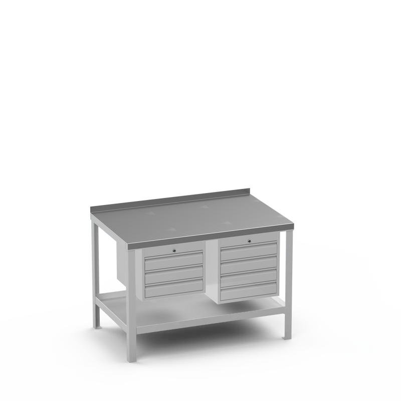 Steel Top Heavy Duty Workbench | 3 Drawer & 4 Drawer Storage