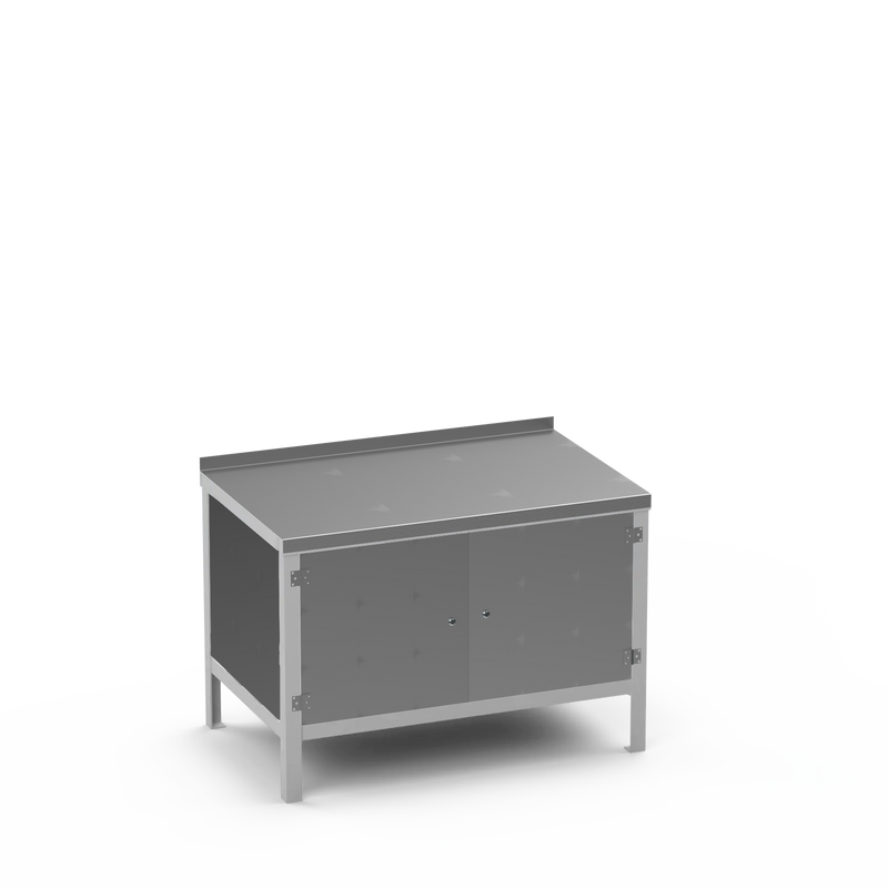 Steel Top Heavy Duty Workbench | Enclosed Cupboard & Storage