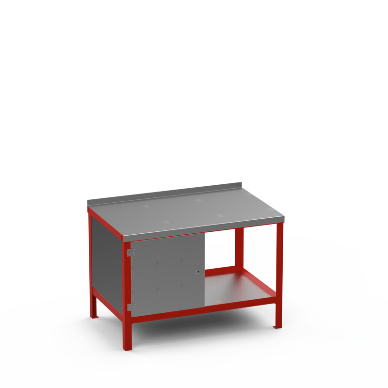 Steel Top Heavy Duty Workbench | Enclosed Cupboard Storage