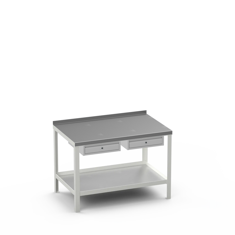 Steel Top Heavy Duty Workbench | Single Drawer & Single Drawer Storage