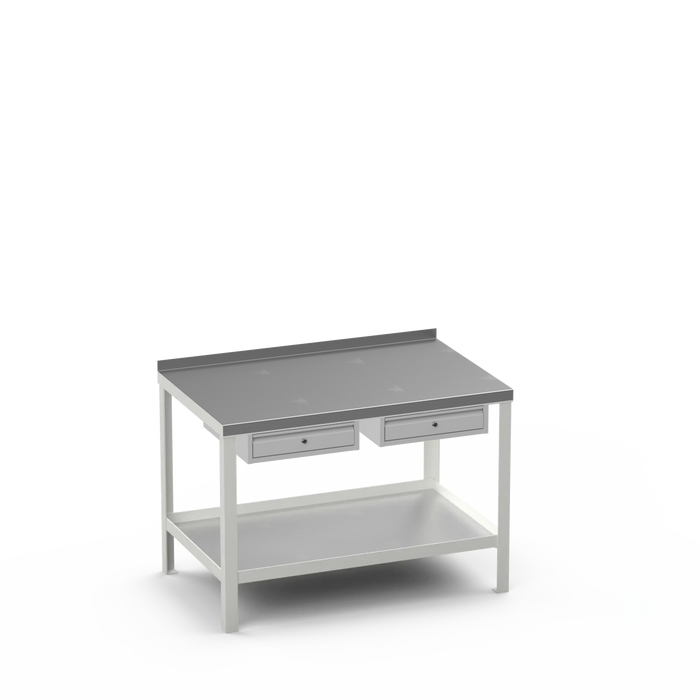 Steel Top Heavy Duty Workbench | Single Drawer & Single Drawer Storage