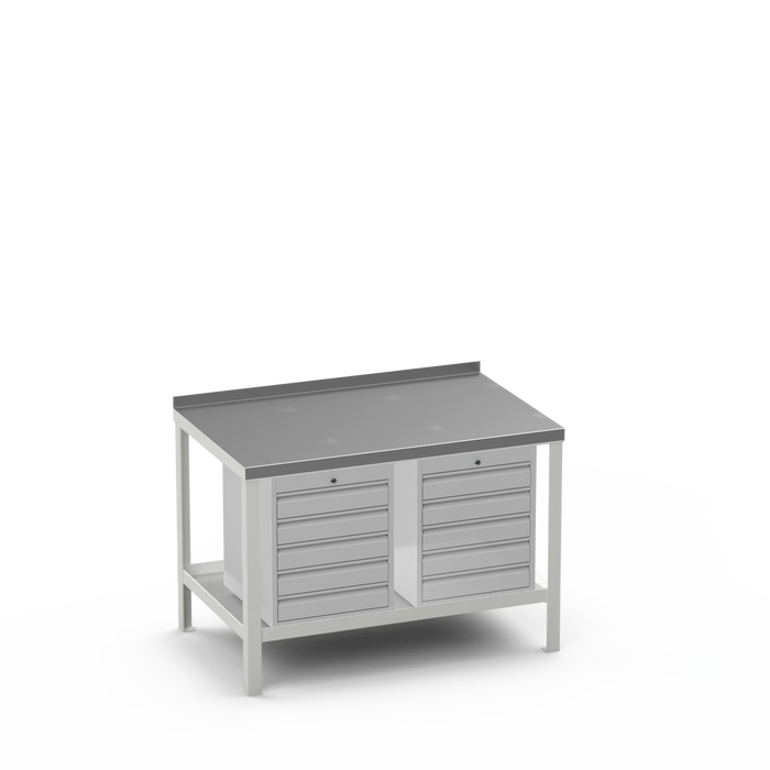 Steel Top Heavy Duty Workbench | 5 Drawer & 5 Drawer Storage