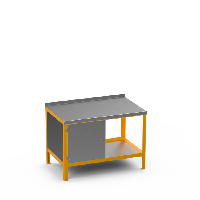 Steel Top Heavy Duty Workbench | Enclosed Cupboard Storage