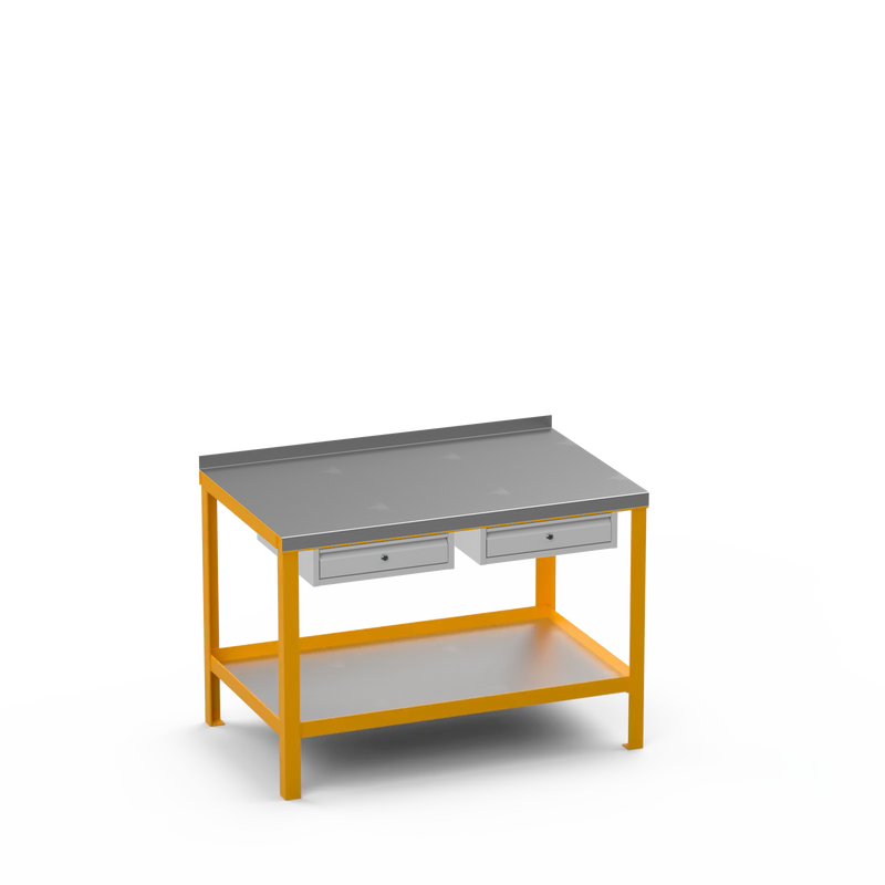Steel Top Heavy Duty Workbench | Single Drawer & Single Drawer Storage