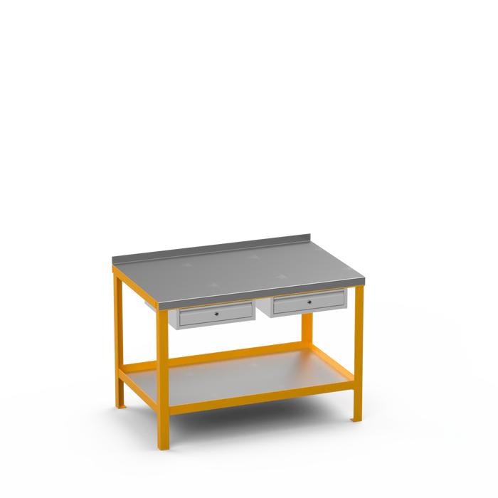 Steel Top Heavy Duty Workbench | Single Drawer & Single Drawer Storage