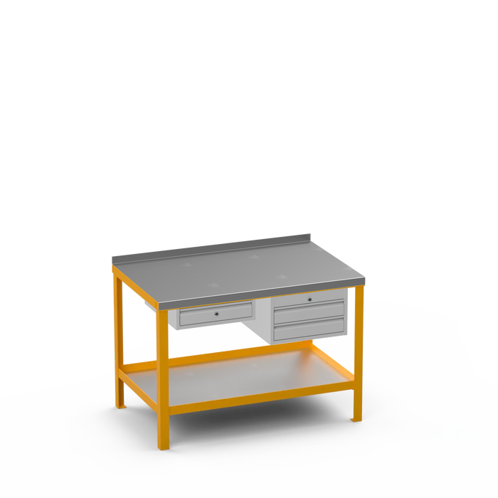 Steel Top Heavy Duty Workbench | Single Drawer & 2 Drawer Storage