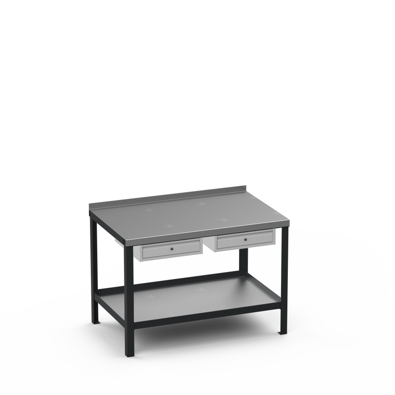 Steel Top Heavy Duty Workbench | Single Drawer & Single Drawer Storage