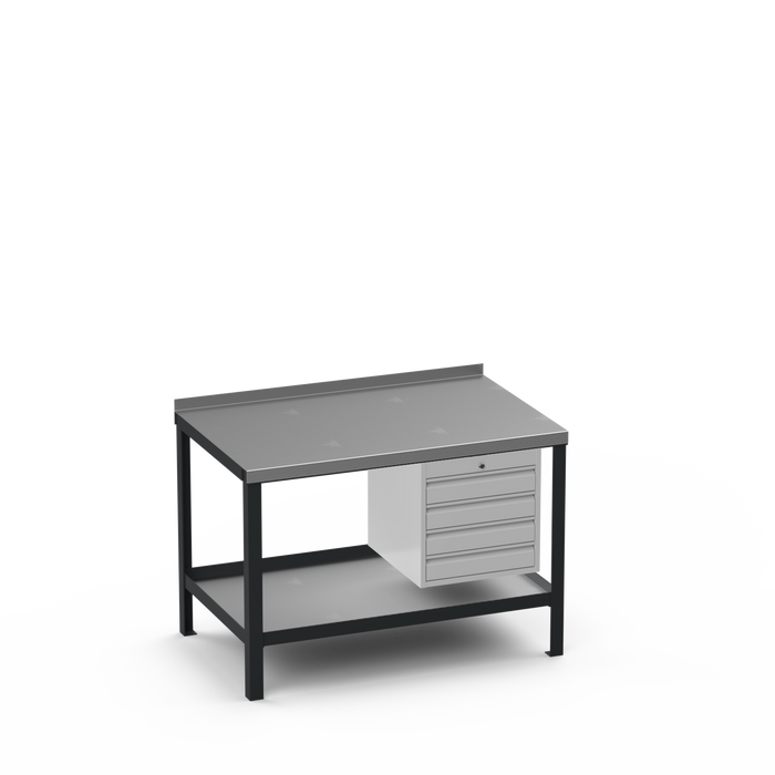 Steel Top Heavy Duty Workbench | 4 Drawer Storage