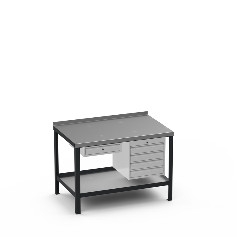 Steel Top Heavy Duty Workbench | Single Drawer & 4 Drawer Storage
