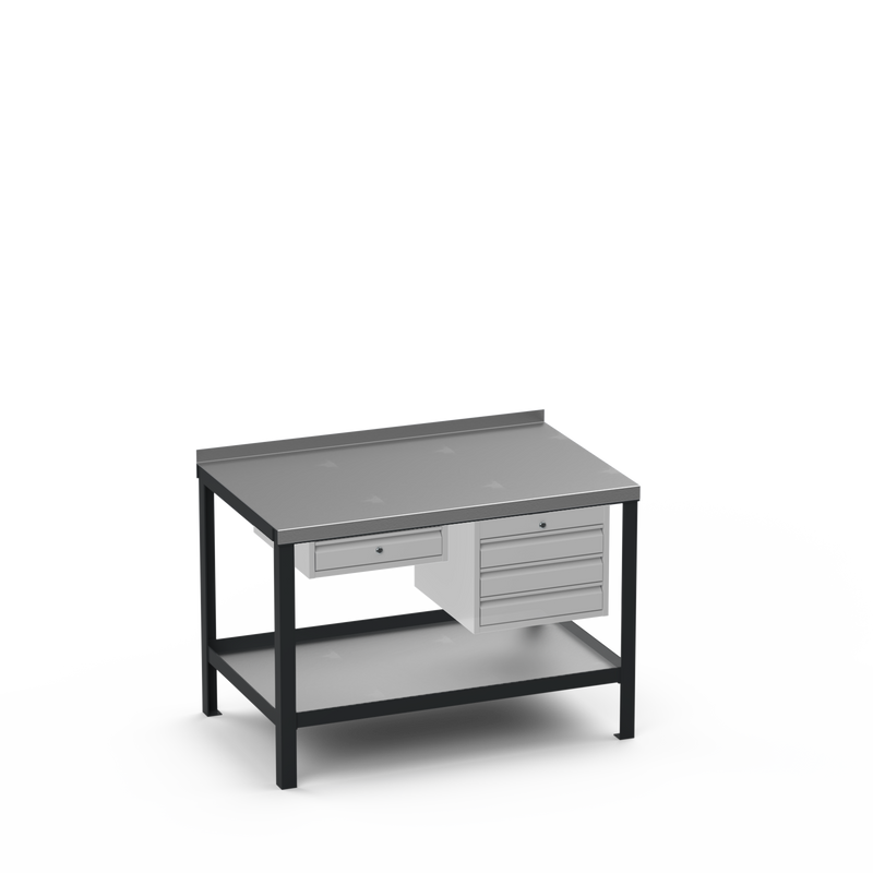 Steel Top Heavy Duty Workbench | Single Drawer & 3 Drawer Storage