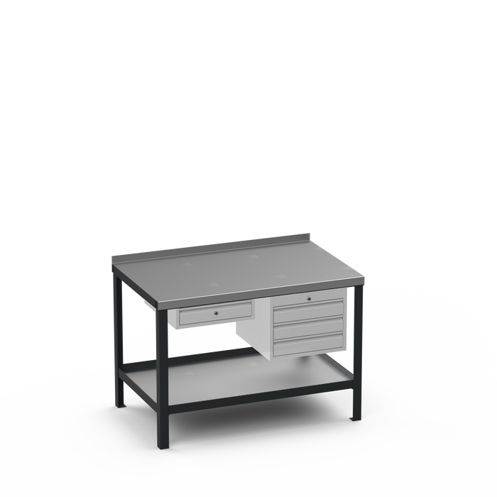 Steel Top Heavy Duty Workbench | Single Drawer & 3 Drawer Storage