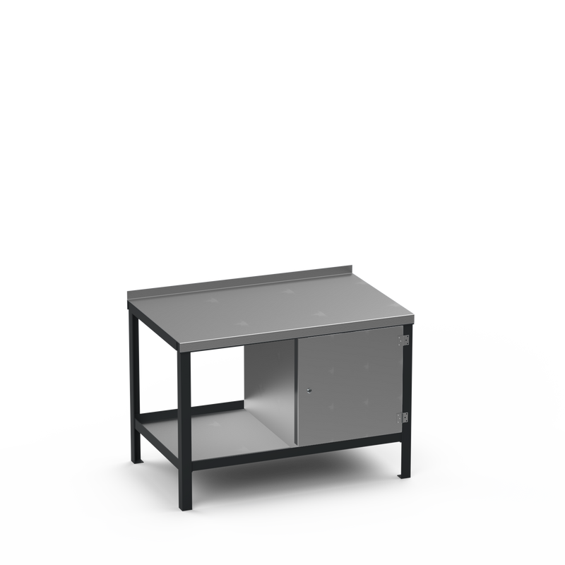 Steel Top Heavy Duty Workbench | Enclosed Cupboard Storage