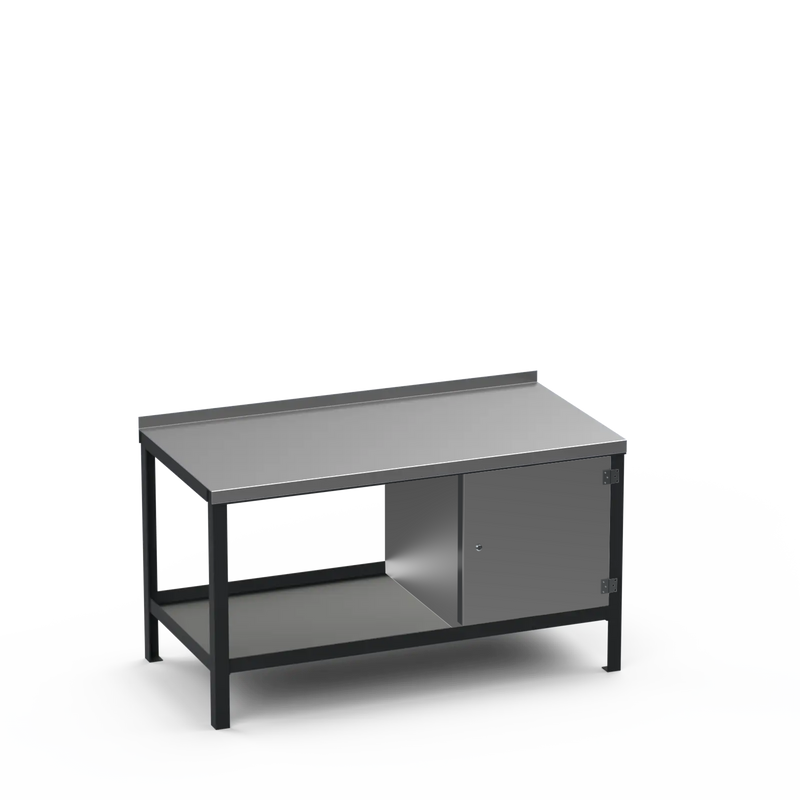 Steel Top Heavy Duty Workbench | Enclosed Cupboard Storage