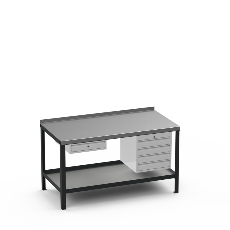 Steel Top Heavy Duty Workbench | Single Drawer & 4 Drawer Storage