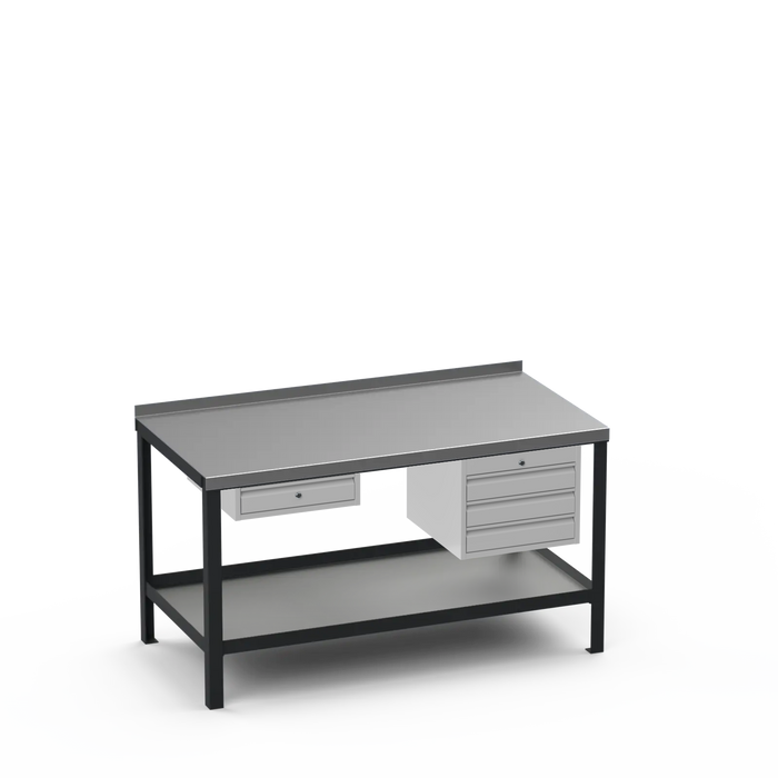 Steel Top Heavy Duty Workbench | Single Drawer & 3 Drawer Storage