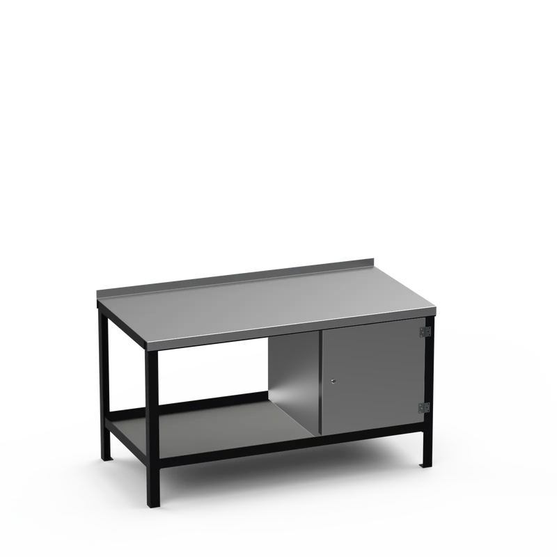 Steel Top Heavy Duty Workbench | Enclosed Cupboard Storage
