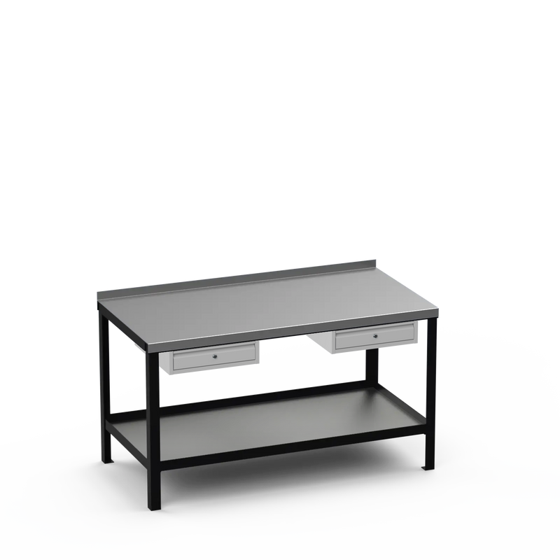 Steel Top Heavy Duty Workbench | Single Drawer & Single Drawer Storage