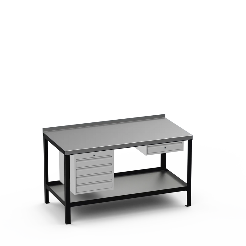 Steel Top Heavy Duty Workbench | 4 Drawer & Single Drawer Storage