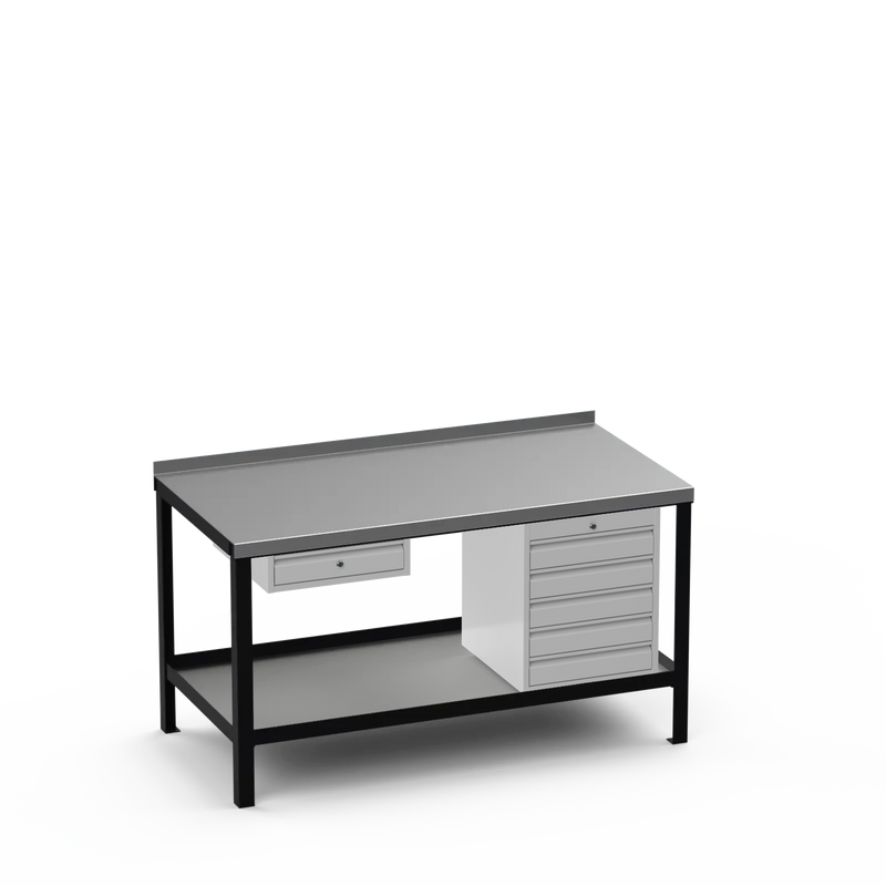 Steel Top Heavy Duty Workbench | Single Drawer & 5 Drawer Storage