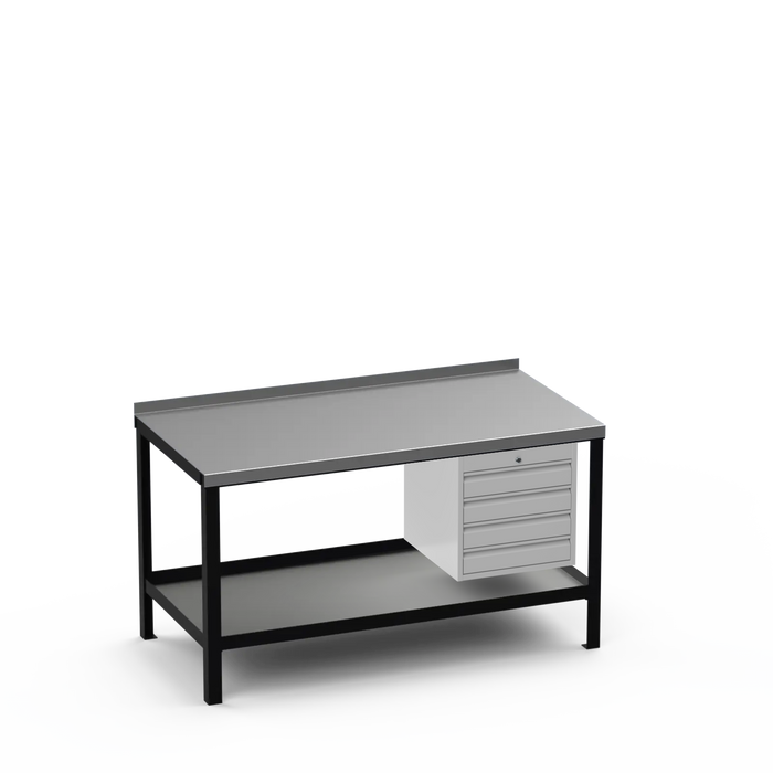 Steel Top Heavy Duty Workbench | 4 Drawer Storage