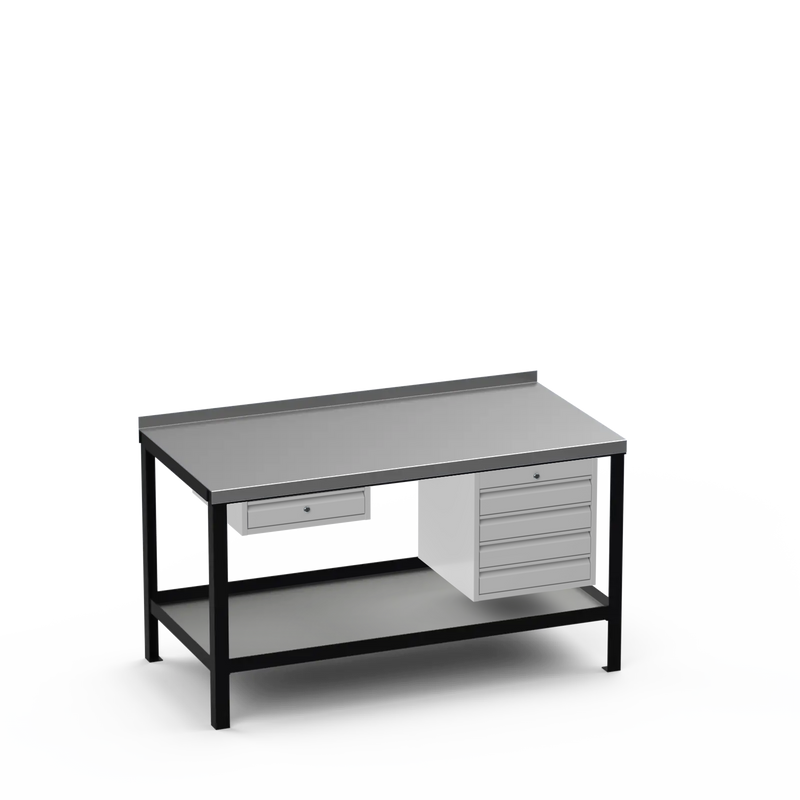Steel Top Heavy Duty Workbench | Single Drawer & 4 Drawer Storage