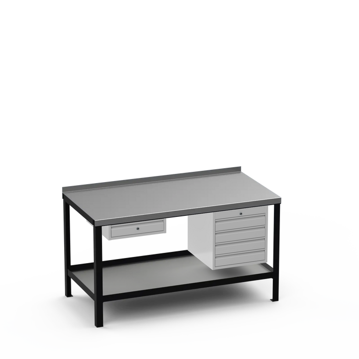 Steel Top Heavy Duty Workbench | Single Drawer & 4 Drawer Storage