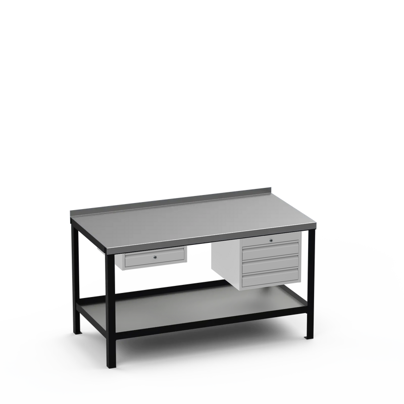 Steel Top Heavy Duty Workbench | Single Drawer & 3 Drawer Storage