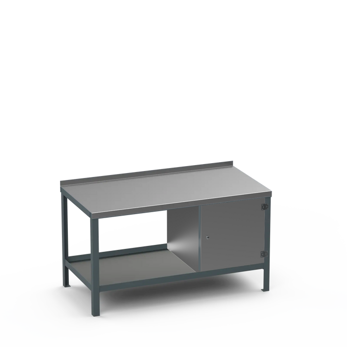 Steel Top Heavy Duty Workbench | Enclosed Cupboard Storage