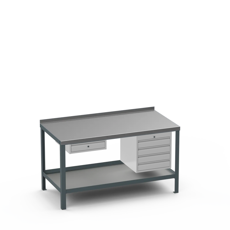 Steel Top Heavy Duty Workbench | Single Drawer & 4 Drawer Storage