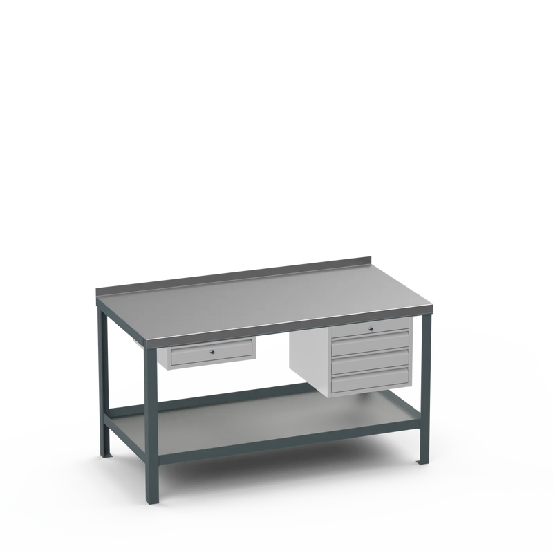 Steel Top Heavy Duty Workbench | Single Drawer & 3 Drawer Storage