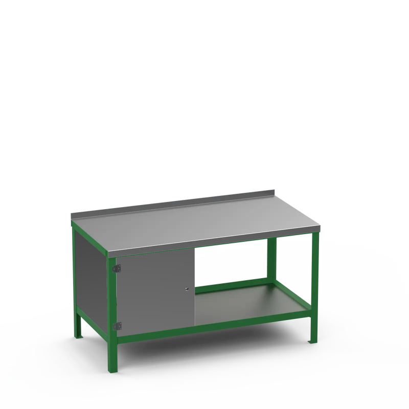 Steel Top Heavy Duty Workbench | Enclosed Cupboard Storage