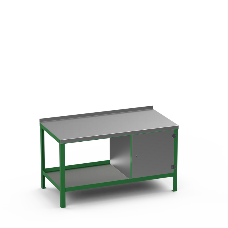 Steel Top Heavy Duty Workbench | Enclosed Cupboard Storage