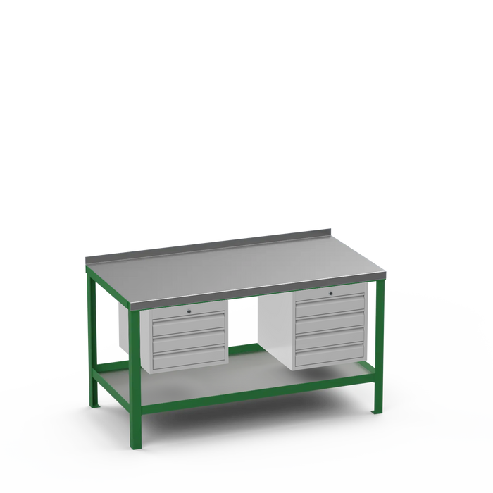 Steel Top Heavy Duty Workbench | 3 Drawer & 4 Drawer Storage