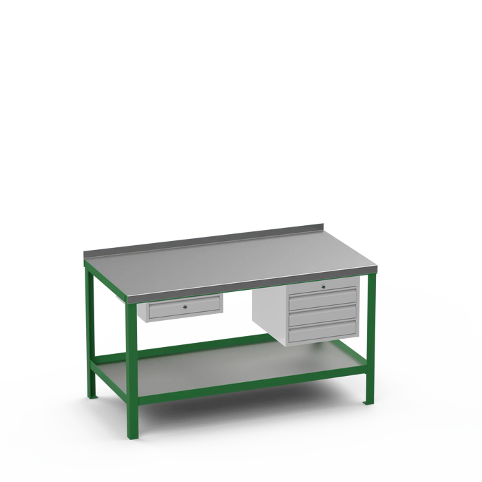 Steel Top Heavy Duty Workbench | Single Drawer & 3 Drawer Storage