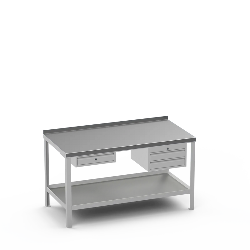 Steel Top Heavy Duty Workbench | Single Drawer & 2 Drawer Storage