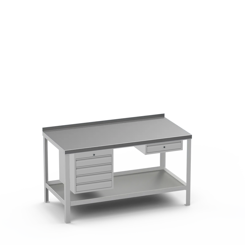 Steel Top Heavy Duty Workbench | 4 Drawer & Single Drawer Storage