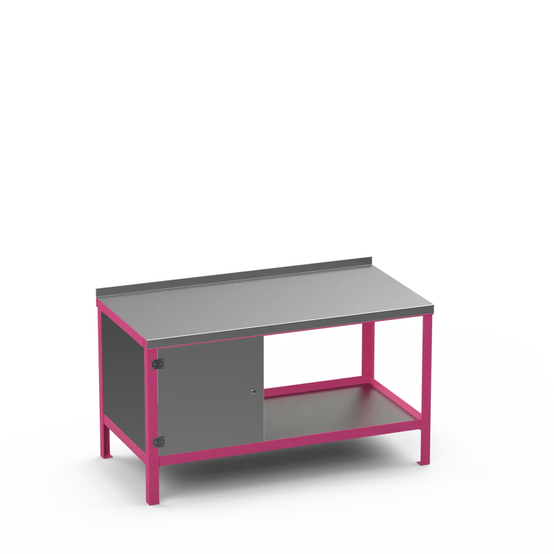 Steel Top Heavy Duty Workbench | Enclosed Cupboard Storage