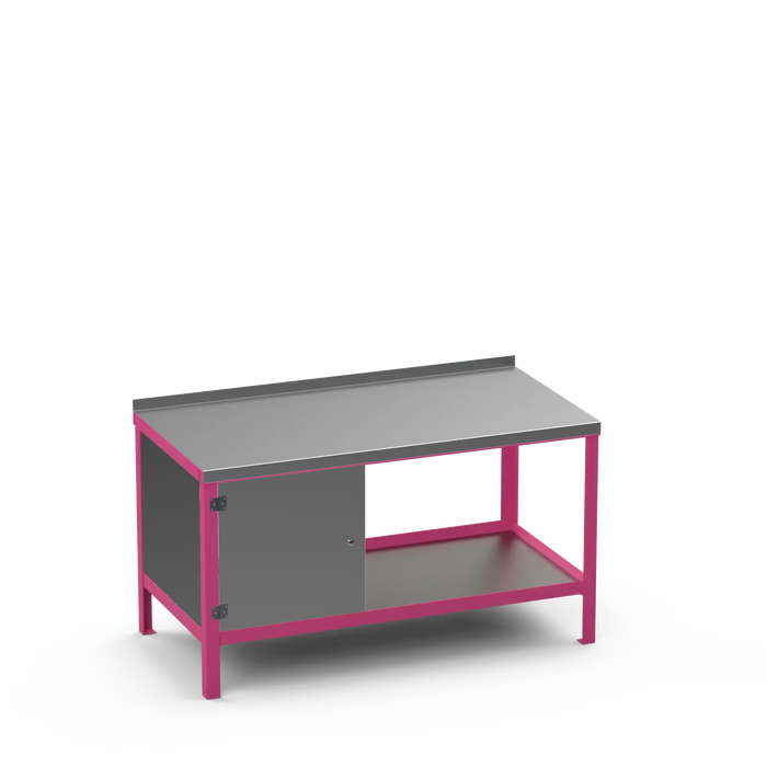 Steel Top Heavy Duty Workbench | Enclosed Cupboard Storage